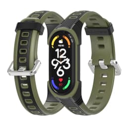 Strap for Mi Band 7 6 5 Silicone Bracelet for Xiaomi Mi Band 6 Strap Man Woman Breathable Rubber Watchband