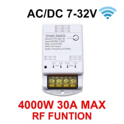 Smart Switch WIFI / ZIGBEE 30A 6600W / 4000W Relay Module Smart Life Wireless Remote Control Breaker Works with Tuya Alexa