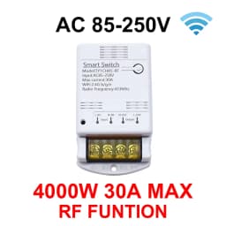 Smart Switch WIFI / ZIGBEE 30A 6600W / 4000W Relay Module Smart Life Wireless Remote Control Breaker Works with Tuya Alexa