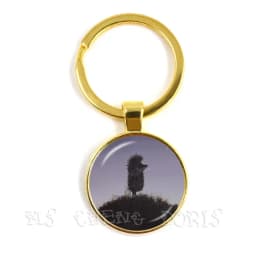 Little Hedgehog In The Fog Key Chains 25mm Glass Dome Keychain Yozhik v tumane Creative Jewelry For Women Men Kids Gift