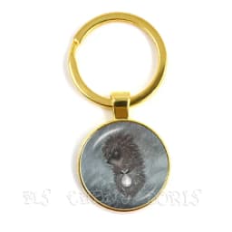 Little Hedgehog In The Fog Key Chains 25mm Glass Dome Keychain Yozhik v tumane Creative Jewelry For Women Men Kids Gift