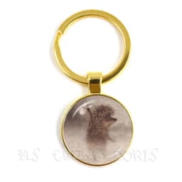 Little Hedgehog In The Fog Key Chains 25mm Glass Dome Keychain Yozhik v tumane Creative Jewelry For Women Men Kids Gift