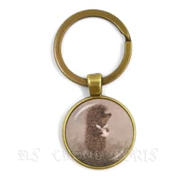 Little Hedgehog In The Fog Key Chains 25mm Glass Dome Keychain Yozhik v tumane Creative Jewelry For Women Men Kids Gift