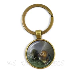 Little Hedgehog In The Fog Key Chains 25mm Glass Dome Keychain Yozhik v tumane Creative Jewelry For Women Men Kids Gift