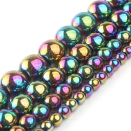 AAA Natural Black Hematite Stone Beads Round Loose Beads For Jewelry Making Diy Bracelet Accessories 2/3/4/6/8/10/12MM 15"Strand