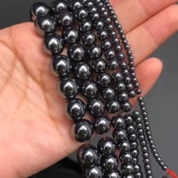 AAA Natural Black Hematite Stone Beads Round Loose Beads For Jewelry Making Diy Bracelet Accessories 2/3/4/6/8/10/12MM 15"Strand