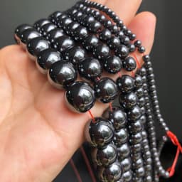 AAA Natural Black Hematite Stone Beads Round Loose Beads For Jewelry Making Diy Bracelet Accessories 2/3/4/6/8/10/12MM 15"Strand