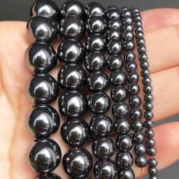 AAA Natural Black Hematite Stone Beads Round Loose Beads For Jewelry Making Diy Bracelet Accessories 2/3/4/6/8/10/12MM 15"Strand