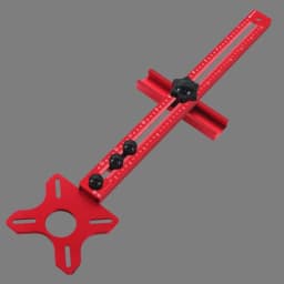 3 in 1 Router Milling Groove Bracket Woodworking Cutting and Milling Circular Auxiliary Tool Aluminum Router Circle Cutting Jig