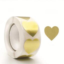 500 pcs / 1 Roll, Kraft Round Self-Adhesive Label Paper Items Classification Name Stickers Personalized Labels