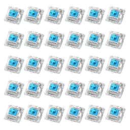 30Pcs Keyboard Switch Keyboard Clicker Key Replacement 2 Metal Pin Tactile Switch for Mechanical Keyboard