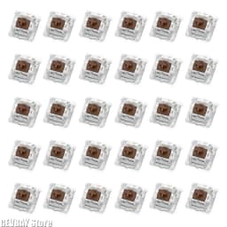 30Pcs Keyboard Switch Keyboard Clicker Key Replacement 2 Metal Pin Tactile Switch for Mechanical Keyboard