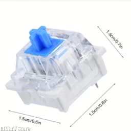 30Pcs Keyboard Switch Keyboard Clicker Key Replacement 2 Metal Pin Tactile Switch for Mechanical Keyboard