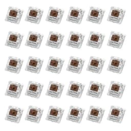 30Pcs Keyboard Switch Keyboard Clicker Key Replacement 2 Metal Pin Tactile Switch for Mechanical Keyboard