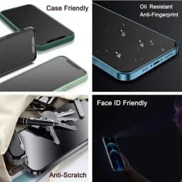 1-5PCS Anti-Spy Glass for iPhone 15 14 13 12 11 17 Pro Max Mini X XS XR 7 8 6 Plus Privacy Screen Protector For iPhone 17 Air 16