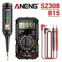 Multimeter Tester Pen Suit ANENG Multimeters 1999 Counts 24-250V Voltage Detector Meter Diagnostic Breakpoint Finder
