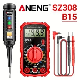 Multimeter Tester Pen Suit ANENG Multimeters 1999 Counts 24-250V Voltage Detector Meter Diagnostic Breakpoint Finder