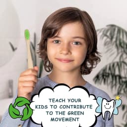 10Pcs Children Bamboo Toothbrushes Soft Bristles Child Toothbrush Eco Friendly Biodegradable Wooden Handle Teeth Whitening Brush