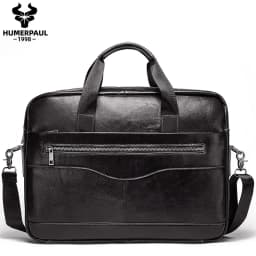 Genuine Leahther Men Briefcase Portable Office Handbag for Laptop Bag High Quality Business Messenger Shoulder Bags Travelling