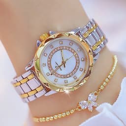 Diamond Women Watch Luxury Brand 2025 Rhinestone Elegant Ladies Watches Rose Gold Clock Wrist Watches For Women relogio feminino