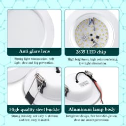 10pcs/lot LED Downlight White Body 5W 9W 12W 15W 18W Round Led Ceiling Light DC 12V 24V AC 110V 220V Bedroom Indoor Led Lighting