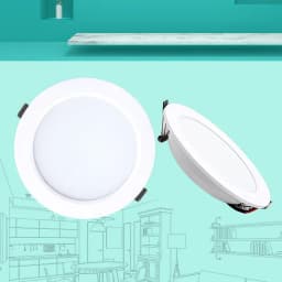 10pcs/lot LED Downlight White Body 5W 9W 12W 15W 18W Round Led Ceiling Light DC 12V 24V AC 110V 220V Bedroom Indoor Led Lighting