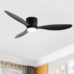 IRALAN Ceiling Fan With Light, 42 Inch/52 Inch Low Profile Ceiling Fan With Remote Control, For Indoor and Covered Outdoor