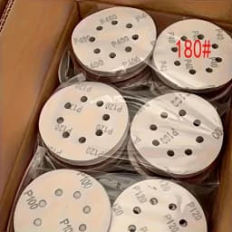 100 Pieces of 5-Inch 8-Hole Sandpaper - 60/80/100/150/180/240/320/400/600/800/1000 Grit - Perfect for Random Orbital Sanders!