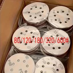 100 Pieces of 5-Inch 8-Hole Sandpaper - 60/80/100/150/180/240/320/400/600/800/1000 Grit - Perfect for Random Orbital Sanders!