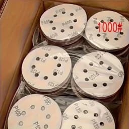 100 Pieces of 5-Inch 8-Hole Sandpaper - 60/80/100/150/180/240/320/400/600/800/1000 Grit - Perfect for Random Orbital Sanders!