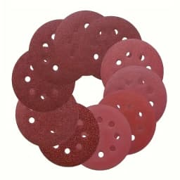 100 Pieces of 5-Inch 8-Hole Sandpaper - 60/80/100/150/180/240/320/400/600/800/1000 Grit - Perfect for Random Orbital Sanders!