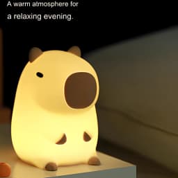 Luminaria Abajur Capivara Led com pilha Para Criança e Decorações - Neverdie Store