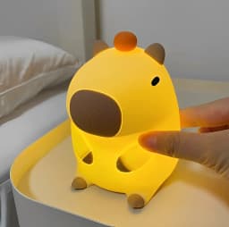 Luminaria Abajur Capivara Led com pilha Para Criança e Decorações - Neverdie Store