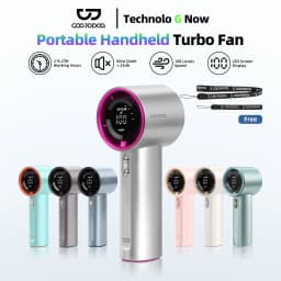 Mini Fan Rechargeable Strong Wind 100 Gear Wind Speed Electric Fan Digital Display Adjustable Turbo Portable Outdoor Handheld