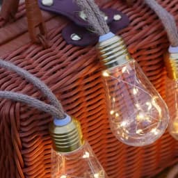 16/10 LED Solar Hemp Rope Fairy String Lights Waterproof Outdoor Decorative Lights With 8 Modes For Patio Garden Party Decor