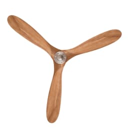 42/52/60 Inch Low Floor Ceiling Fan 3 Wooden Blade DC Motor Electric Fan with Remote Control for Living Room Dining Room Bedroom