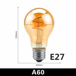 E14 E27 Spiral Light G80 G95 G125 LED Filament Bulb 220V 4W 2200K Retro Vintage Lamps Decorative Lighting Dimmable Edison Lamp