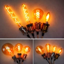 E14 E27 Spiral Light G80 G95 G125 LED Filament Bulb 220V 4W 2200K Retro Vintage Lamps Decorative Lighting Dimmable Edison Lamp