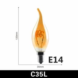 E14 E27 Spiral Light G80 G95 G125 LED Filament Bulb 220V 4W 2200K Retro Vintage Lamps Decorative Lighting Dimmable Edison Lamp