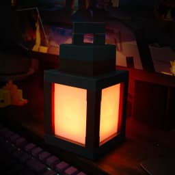 Pixel Style Night Light Portable Lantern Tabletop Ornament 16 Colors Lantern DIY Interior Decoration Festival Atmosphere Light