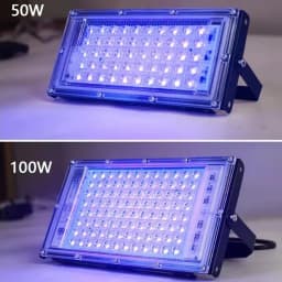 Led Uv Floodlight 50w 100w 395nm Ultraviolet Plug 240v Stage Blacklight 400nm Light Lights Germicidal Lamp Bulb Bar Outdoor Room