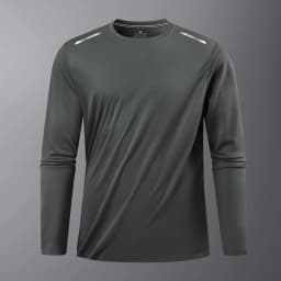 Reflective Sport Gym T Shirt Men Quick Dry Running Bodybuilding Shirts Men Long Sleeve Fitness Pullover Top Spring Autumn
