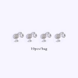 10pcs Nail Charms Hot Pink Doll Cartoon Design DIY Glitter 3D Nail Art Decorations Jewelry Crafts Rhinestone Accessories