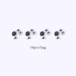 10pcs Nail Charms Hot Pink Doll Cartoon Design DIY Glitter 3D Nail Art Decorations Jewelry Crafts Rhinestone Accessories
