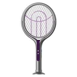 Rotating Head Bug Zapper Racket Rechargeable Electric Fly Swatter Fly Killer and Mosquito Trap Lamp for Indoor and Outdoor