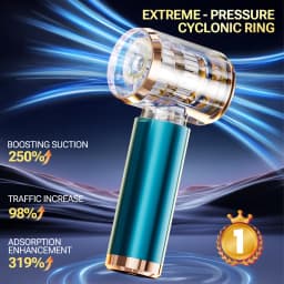 SZUK Portable Car Vacuum Cleaner 165000Pa Powerful Wireless Vacuum Cleaner Strong Suction Handheld Mini Vacuum Cleaner for Car