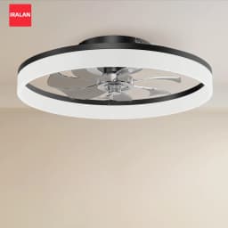 Simple LED Ceiling Fan Light Remote Control with Infinite Dimming 6 Levels of Wind Speed Living Room Bedroom Chandelier Fan