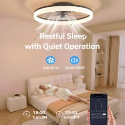 Simple LED Ceiling Fan Light Remote Control with Infinite Dimming 6 Levels of Wind Speed Living Room Bedroom Chandelier Fan