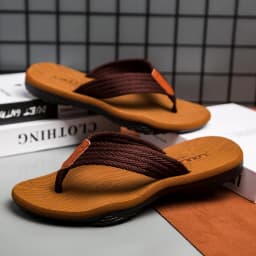 MEN Flip flop Comfortable Breathable Slip-On Sandals for Men Casual Summer Footwear