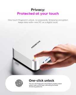 Aoostar Maco 6850H Mini Pc, Amd Ryzen 7 Pro 6850H, 24Gb Lpddr5, No Ssd Hdmi+Dp+Usb4, Wifi 6, 2.5g Lan, for Windows